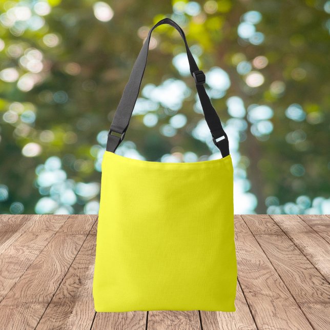 Neon Yellow Solid Colour Crossbody Bag (Creator Uploaded)