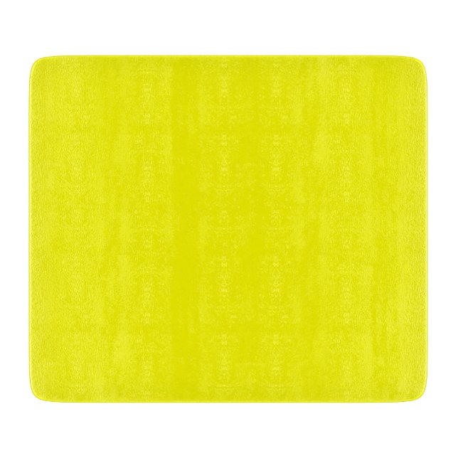 Neon Yellow Solid Colour Cutting Board (Front)