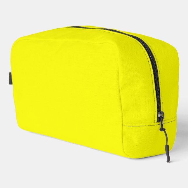 Neon Yellow Solid Colour Dopp Kit (Right Corner)