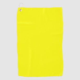 Neon Yellow Solid Colour Golf Towel