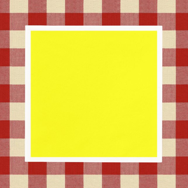 Neon Yellow Solid Colour Napkin (Creator Uploaded)