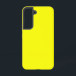 Neon Yellow Solid Colour Samsung Galaxy Case<br><div class="desc">Neon Yellow Solid Colour.
A bold and electrifying shade of bright yellow that instantly captures attention. This vivid hue evokes the radiant warmth of sunlight and the cheerful energy of a sunflower in full bloom. This striking yellow adds a fresh and dynamic flair.</div>