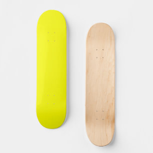 Neon Yellow Solid Colour Skateboard