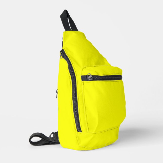 Neon Yellow Solid Colour Sling Bag (Left Corner)