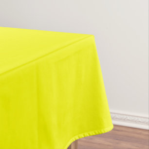 Neon Yellow Solid Colour Tablecloth