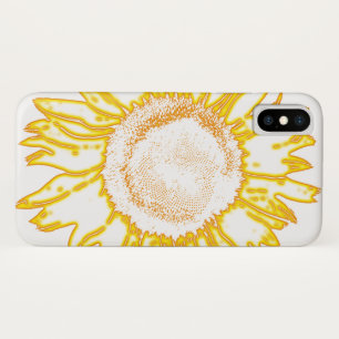 Neon Yellow Sunflower Case-Mate iPhone Case