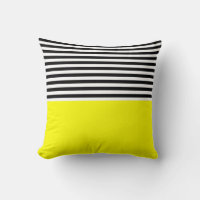 Neon Yellow With Black and White Stripes