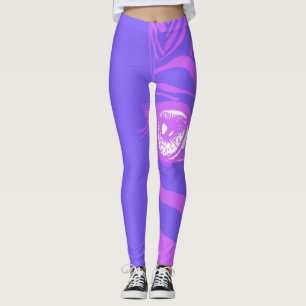 Neon Zebra Pattern Fashion Leggings