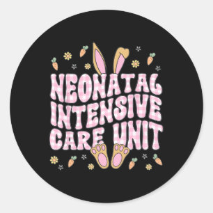 Neonatal Intensive Care Unit Easter Bunny Nicu Nur Classic Round Sticker