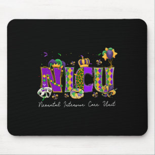 Neonatal Intensive Care Unit Mardi Gras Nicu Nurse Mouse Pad