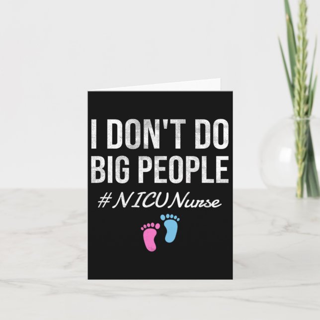 Neonatal Intensive Care Unit Nicu Nurse  Card (Front)