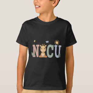 Neonatal Intensive Care Unit Nicu Nurse Giraffe Nu T-Shirt