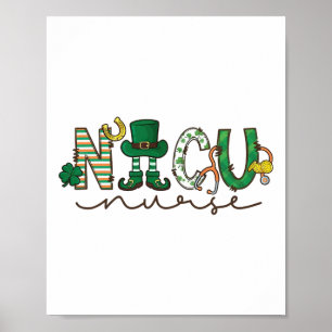 Neonatal Nicu Nurse St Pattys Nursing Patrick's Da Poster