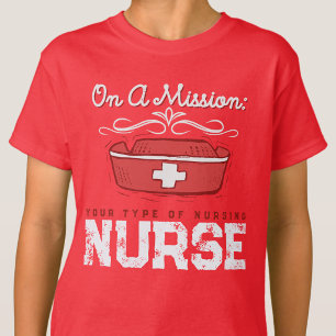 Neonatal Nurse Hospital Medical Worker Graphic Red T-Shirt