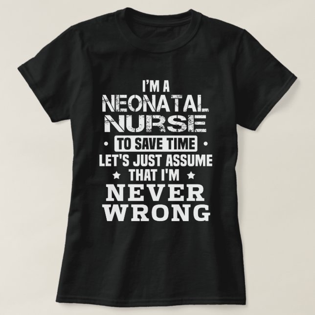 Neonatal Nurse T-Shirt (Design Front)