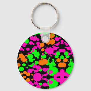 Neoncore Paint Splatter Key Ring