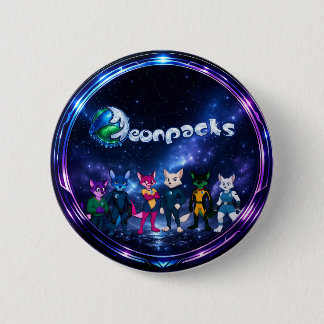 Neonpacks (circle design) 6 cm round badge