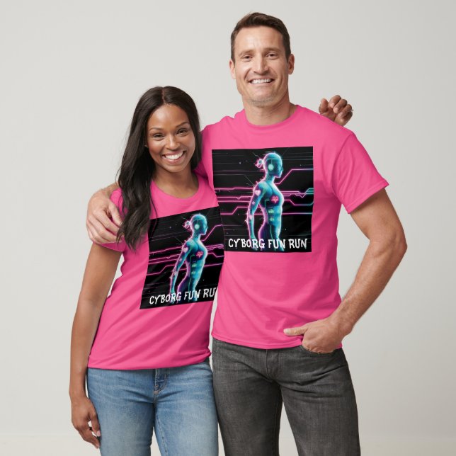 NeonPulse Cyborg Fun Run Tee (Unisex)