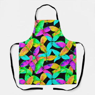 Neonscape Leaf Pattern Apron