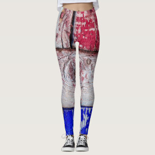Neoplasticism wooden art funny unique leggings