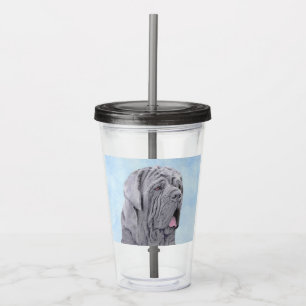 Neopolitan Mastiff Painting - Original Dog Art Acrylic Tumbler