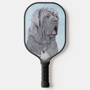 Neopolitan Mastiff Painting - Original Dog Art Pickleball Paddle
