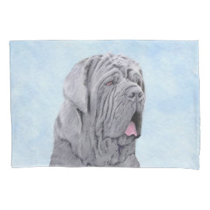 Neopolitan Mastiff Painting - Original Dog Art Pillowcase