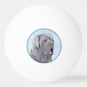 Neopolitan Mastiff Painting - Original Dog Art Ping Pong Ball