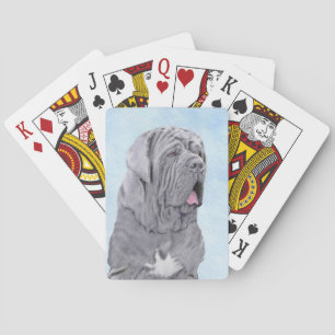 Neopolitan Mastiff Painting - Original Dog Art Playing Cards