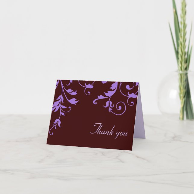 Neopolitan - Thank You Note (Eggplant) (Front)
