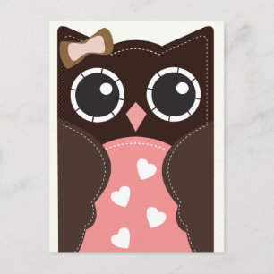 Neopolitan Valentine Owl Classroom Cards for Kids