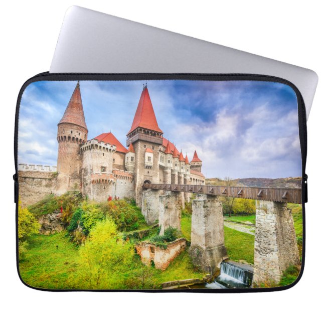 Neoprene Laptop Sleeve 13 inch Corvin castle (Front)