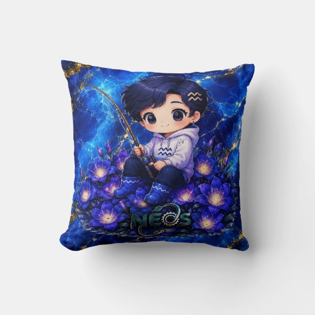 Neos Kawaii Zodiac Acquarius Cushion (Front)