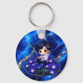 Neos Kawaii Zodiac Acquarius Key Ring