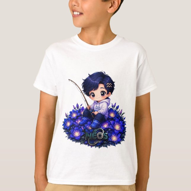 Neos Kawaii Zodiac Acquarius T-Shirt (Front)