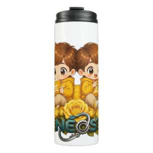 Neos Kawaii Zodiac Gemini Thermal Tumbler