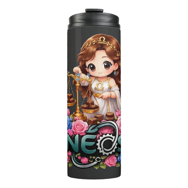 Neos Kawaii Zodiac Libra Thermal Tumbler (Front)