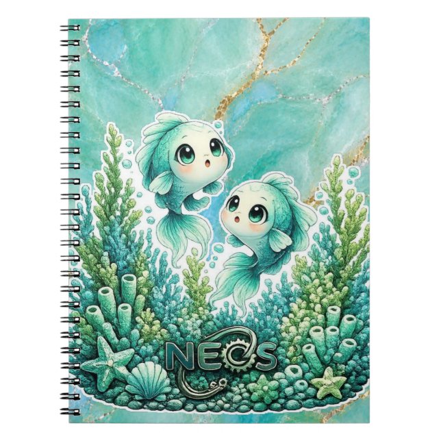Neos Kawaii Zodiac Pisces Notebook (Front)