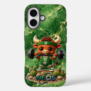 Neos Zodiac Kawaii Taurus iPhone 16 Case