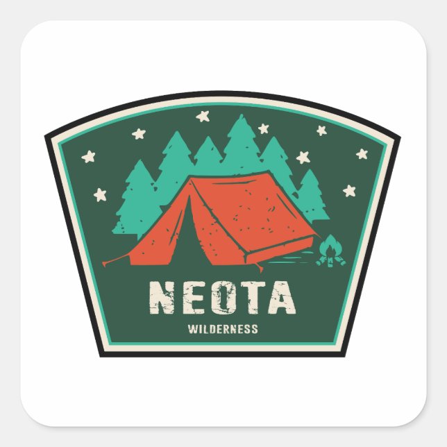 Neota Wilderness Colorado Camping Square Sticker (Front)