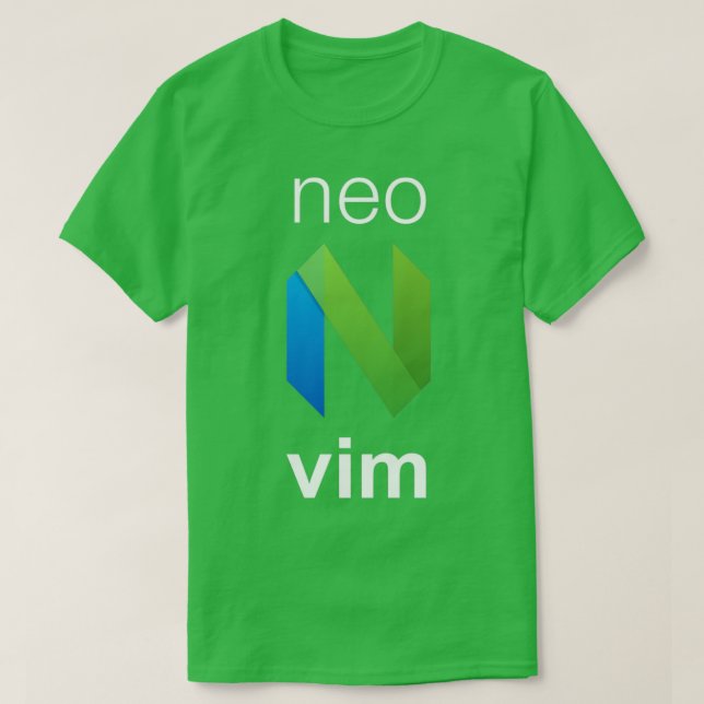 neovim neovim text editor vim fork 1 T-Shirt (Design Front)