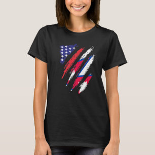 Nepal American Grown Flag USA Patriot Heritage Mon T-Shirt