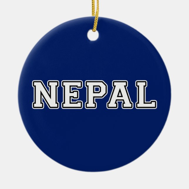 Nepal Ceramic Tree Decoration (Front)