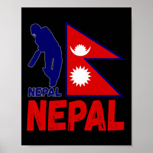 Nepal Cricket Jersey 1  Poster