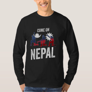 Nepal Cricket Jersey 2024 Nepali Flag Supporter Cr T-Shirt