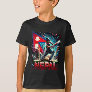 Nepal Cricket Jersey T-Shirt