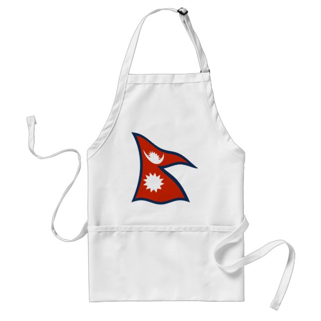 Nepal Flag Apron (Front)