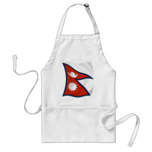 Nepal Flag Apron