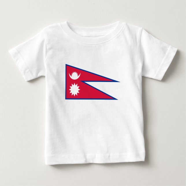 Nepal Flag Baby T-Shirt (Front)