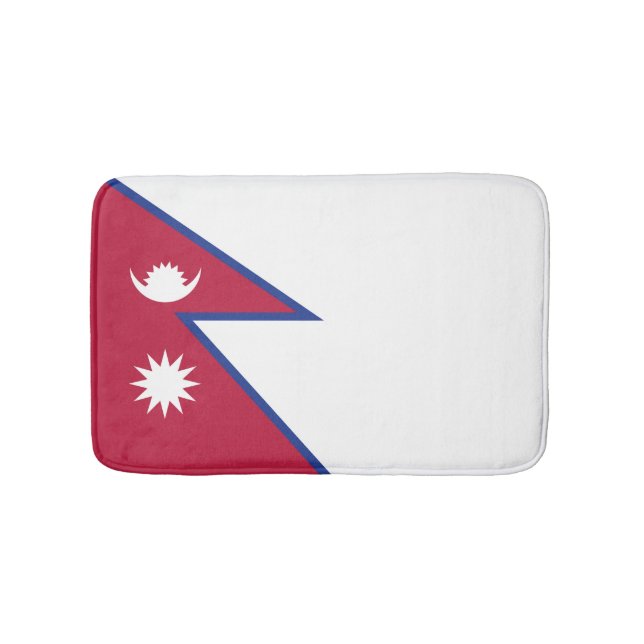 Nepal flag bath mat (Front)